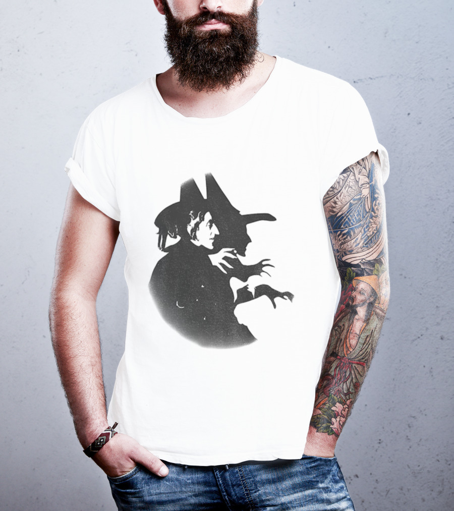 Wicked Witch Of The West Silhouette Halloween Oz Wizard T-Shirt