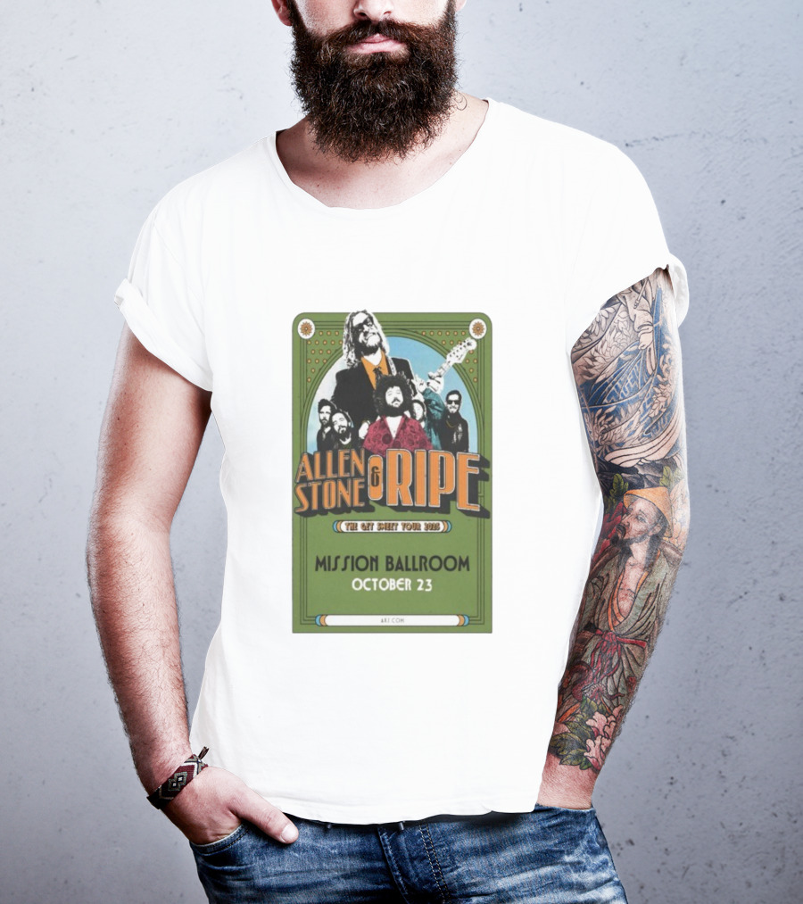 Allen Stone And Ripe Get Sweet Tour 2025 October 23 Mission Ballroom T-Shirt