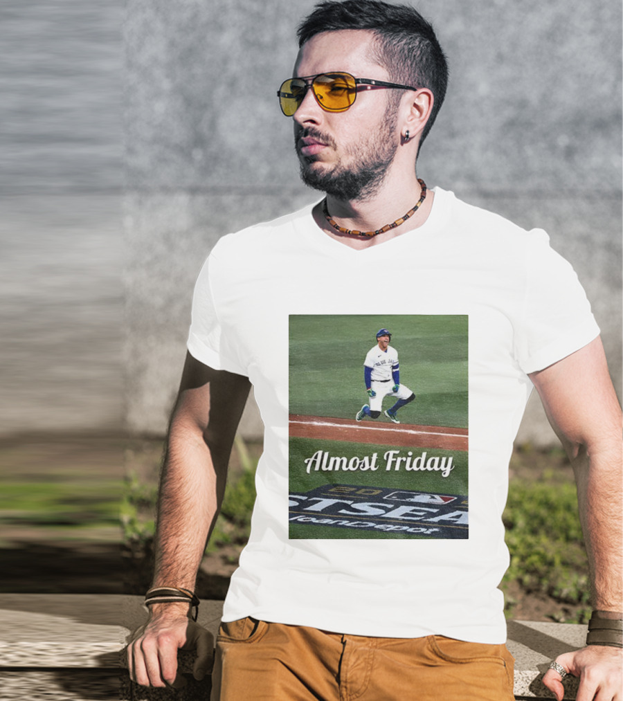 Almost Friday George Springer Jump Toronto Blue Jays Baseball Playoffs T-Shirt