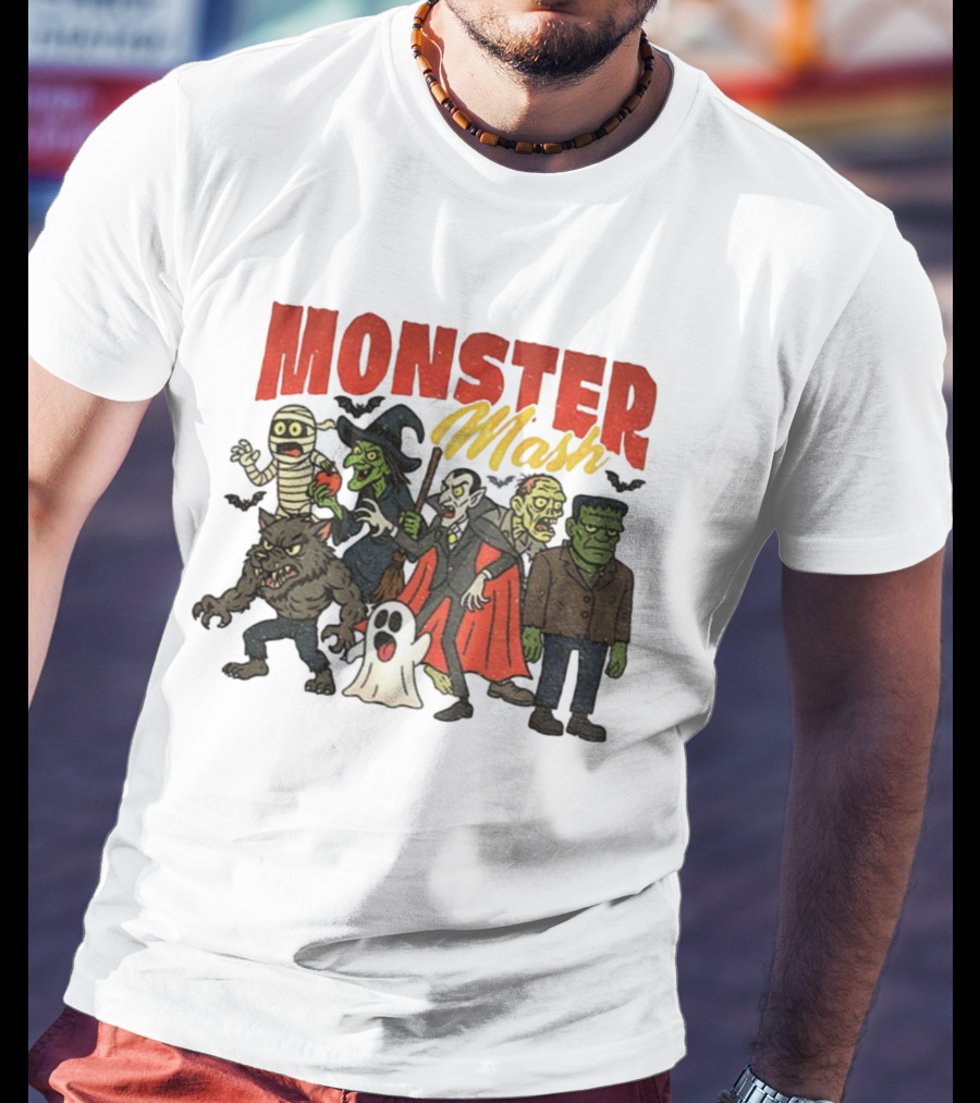 Monster Mash Vintage Horror Movie Vampire Monster Bash T-Shirt