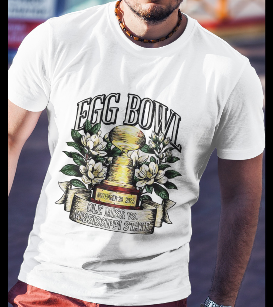 Egg Bowl November 28 2025 Ole Miss Vs Mississippi State Trophy Magnolia T-Shirt