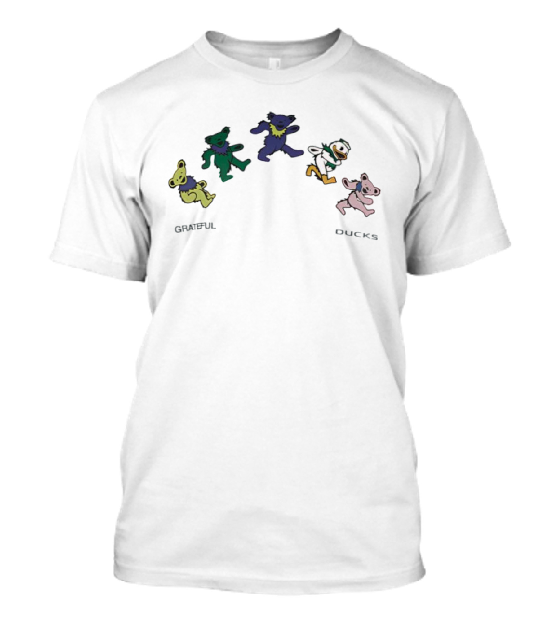 Oregon Ducks Grateful Dead Dancing Bears Grateful Ducks T-Shirt