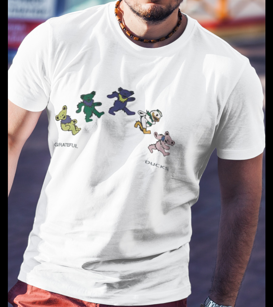 Oregon Ducks Grateful Dead Dancing Bears Grateful Ducks T-Shirt