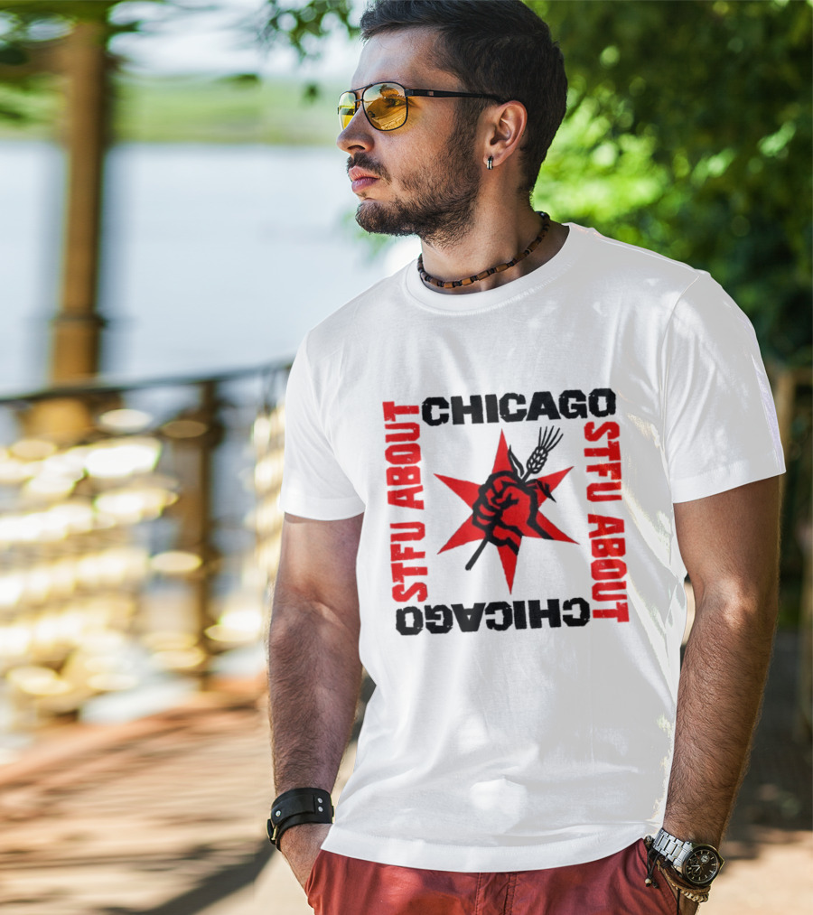 STFU About Chicago Revolution Brewery Star Red Fist T-Shirt