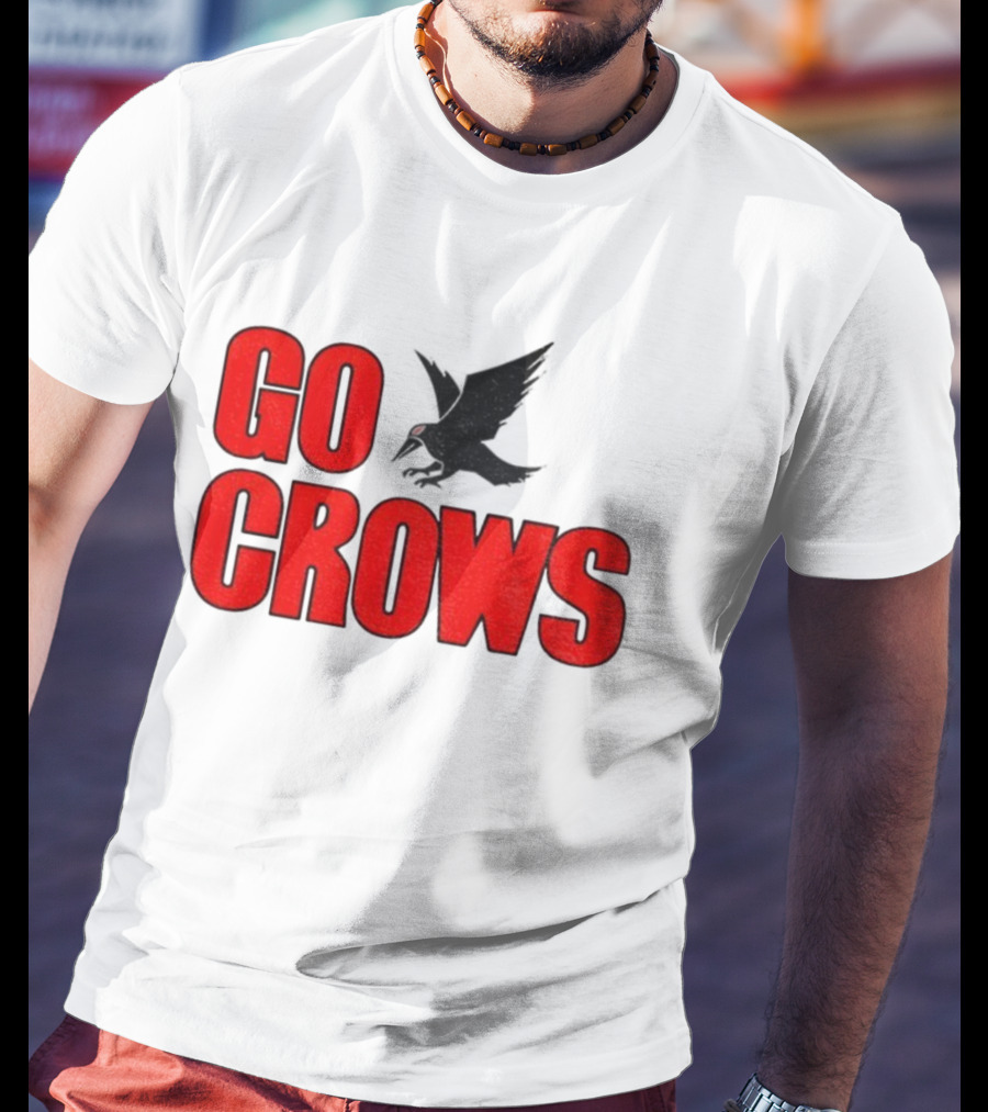 Tom Welling Go Crows Football Enthusiast Ravens Team Spirit T-Shirt