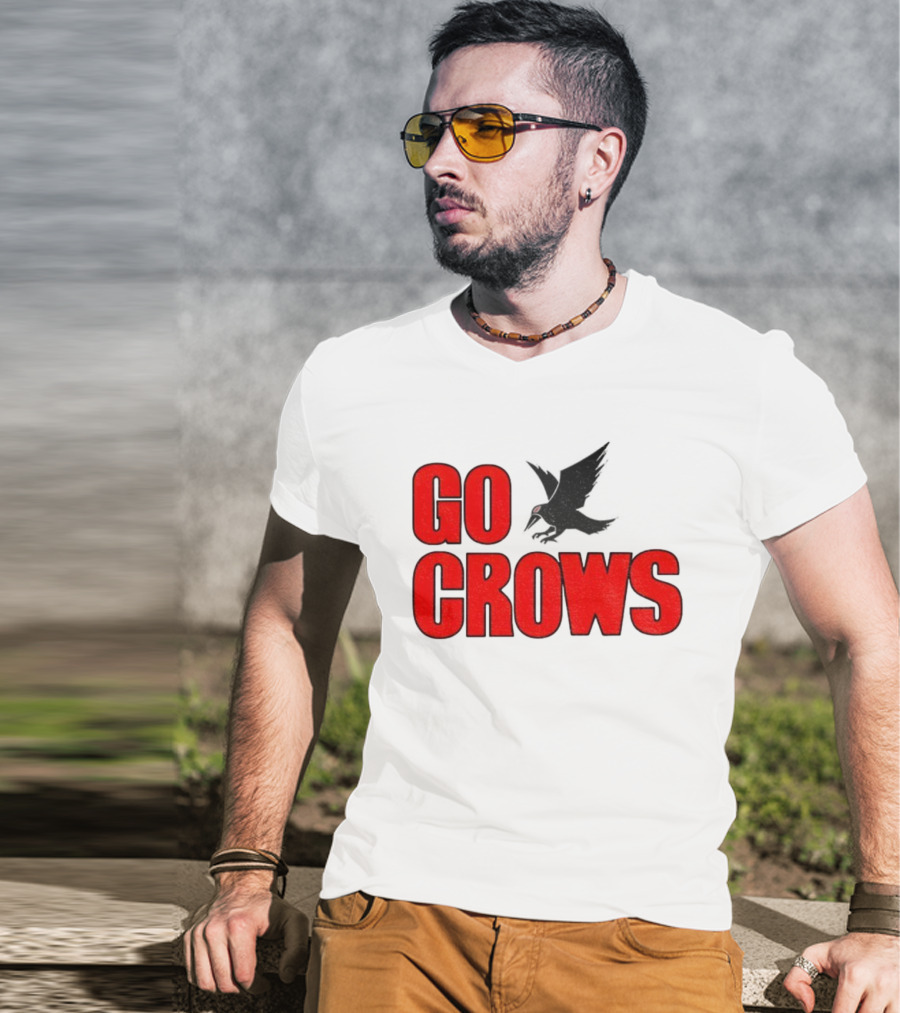 Tom Welling Go Crows Football Enthusiast Ravens Team Spirit T-Shirt