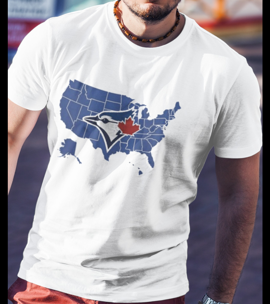 Toronto Blue Jays USA Map Who America Supports World Series T-Shirt