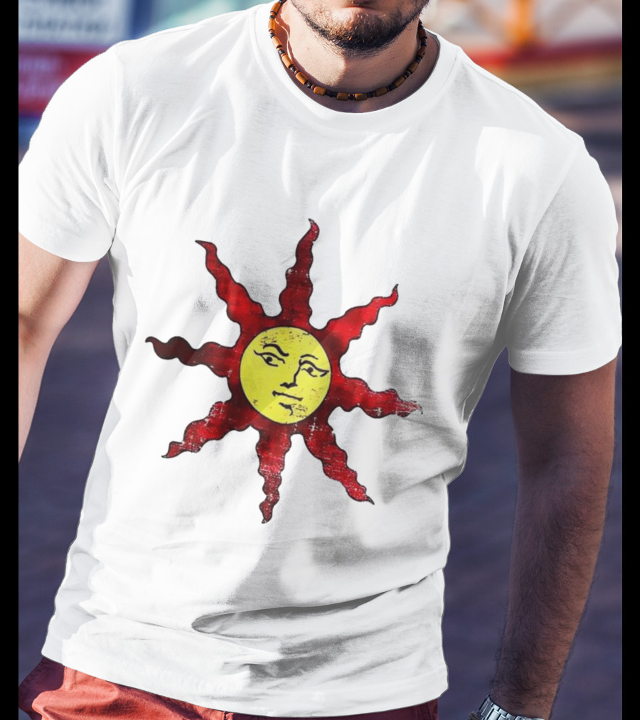 Dark Souls Warrior Of Sunlight Sun Symbol Icon Solaire Praise The Sun T-Shirt
