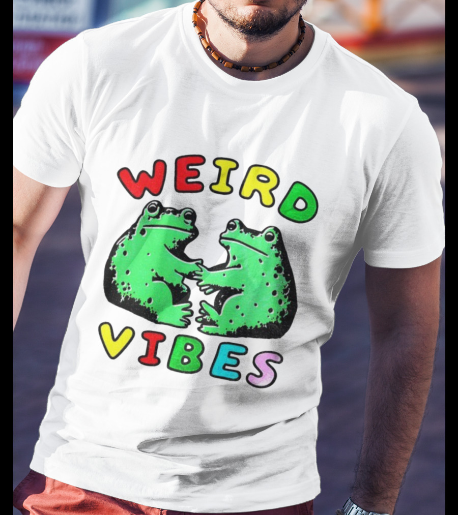 Weird Vibes Funny Frog Cottagecore Toad T-Shirt