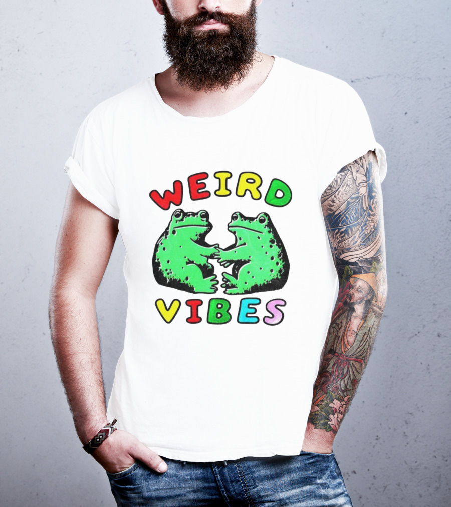 Weird Vibes Funny Frog Cottagecore Toad T-Shirt