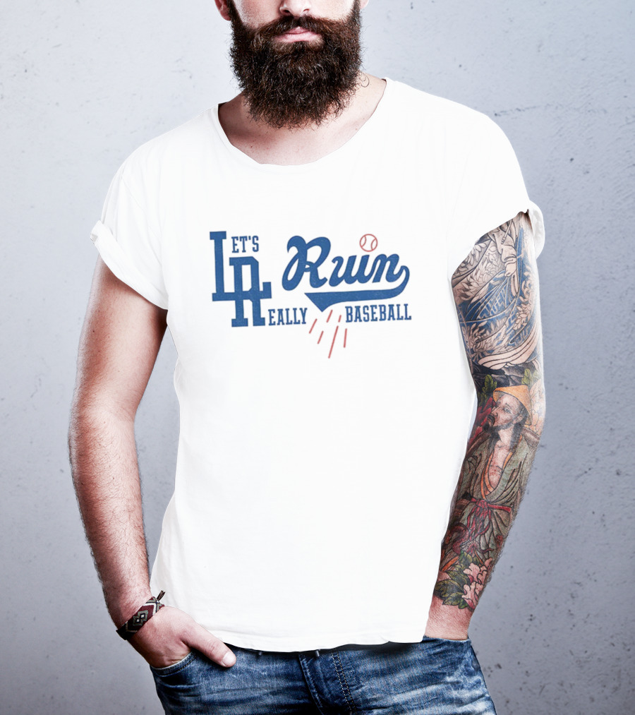 Los Angeles Dodgers Let's Ruin Earlly Baseball T-Shirt