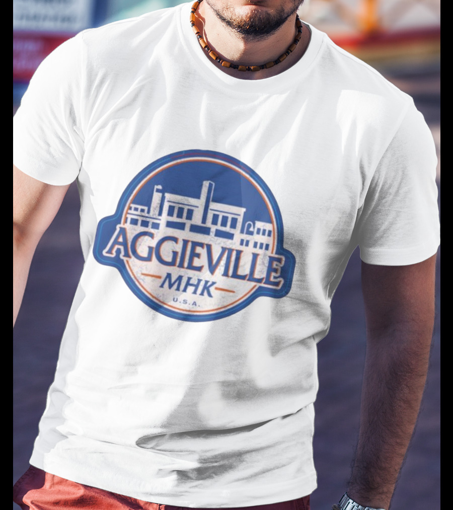 Aggieville MHK USA Manhattan Iconic Retro Style T-Shirt