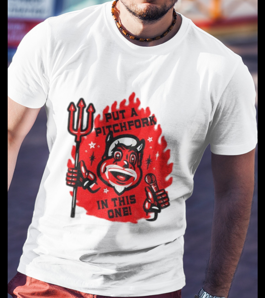New Jersey Put A Pitchfork In This One NHL Devil Flame Retro T-Shirt