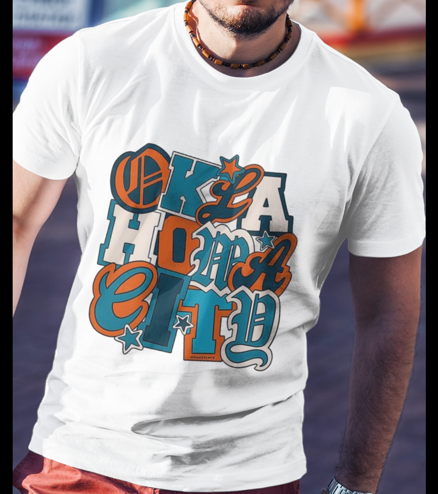 Oklahoma City Thunder Retro Typography Oklahoma City Styles T-Shirt