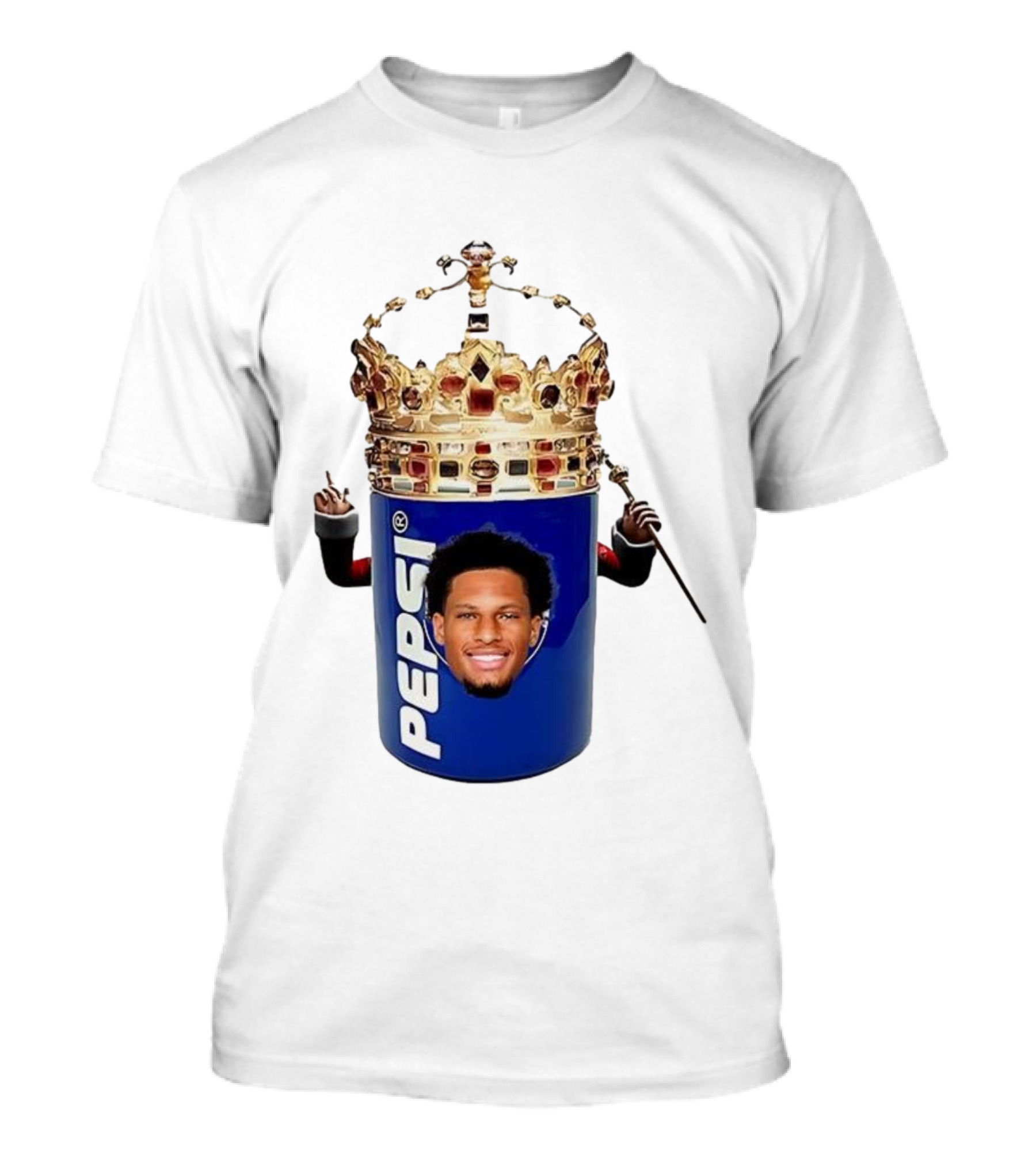 Oronde Gadsden Pepsi Crown Los Angeles Chargers King Parody T-Shirt