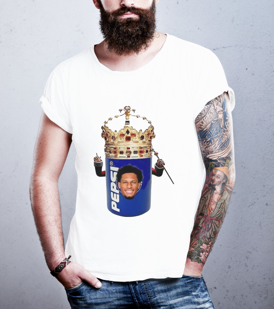 Oronde Gadsden Pepsi Crown Los Angeles Chargers King Parody T-Shirt