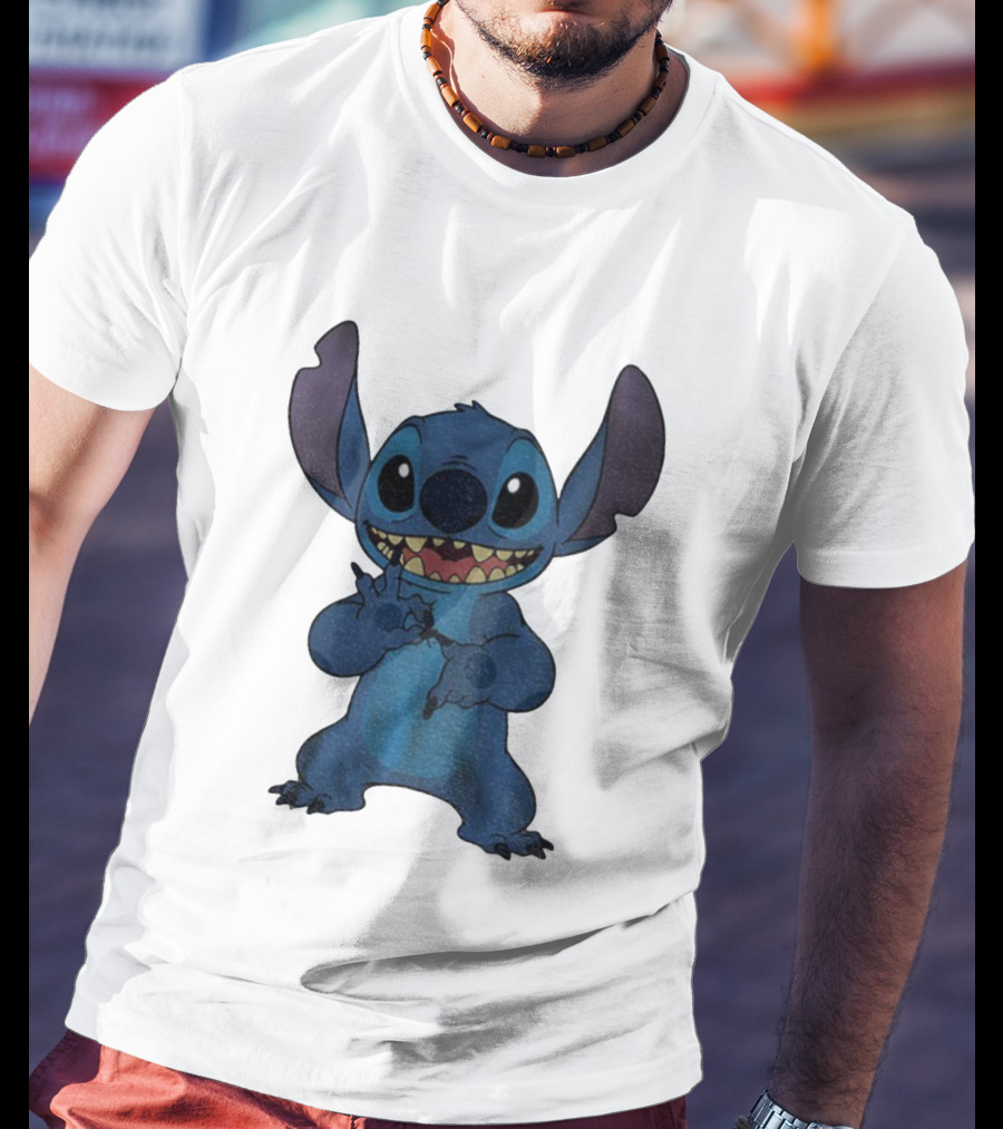 Six Seven 6 7 Meme Funny Stitch Hands Character T-Shirt
