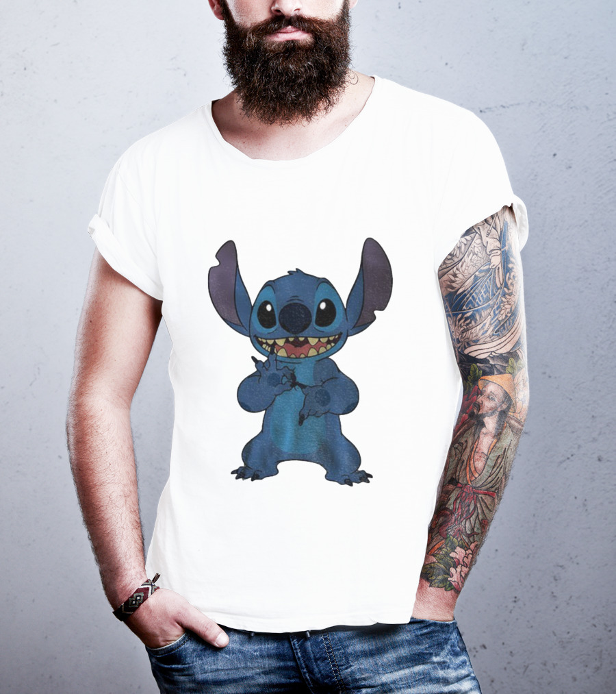 Six Seven 6 7 Meme Funny Stitch Hands Character T-Shirt