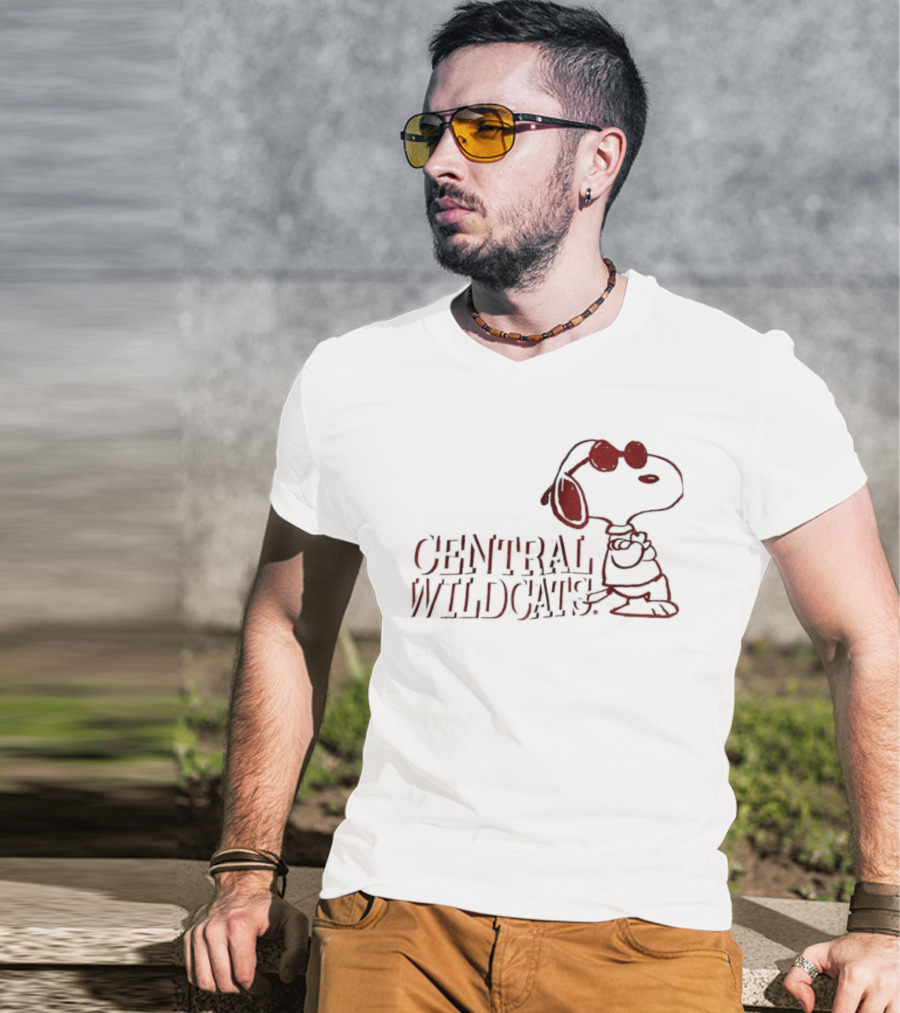 Central Wildcats Snoopy Arizona Wildcats T-Shirt