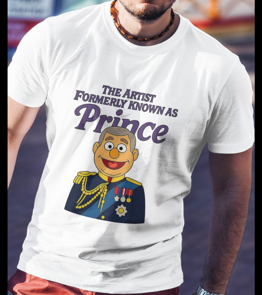 The Artist Formerly Known As Prince Andrew Caricature Royal Cartoon T-Shirt