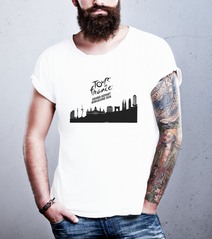 Tour De France Grand Depart Barcelone 2026 Skyline T-Shirt
