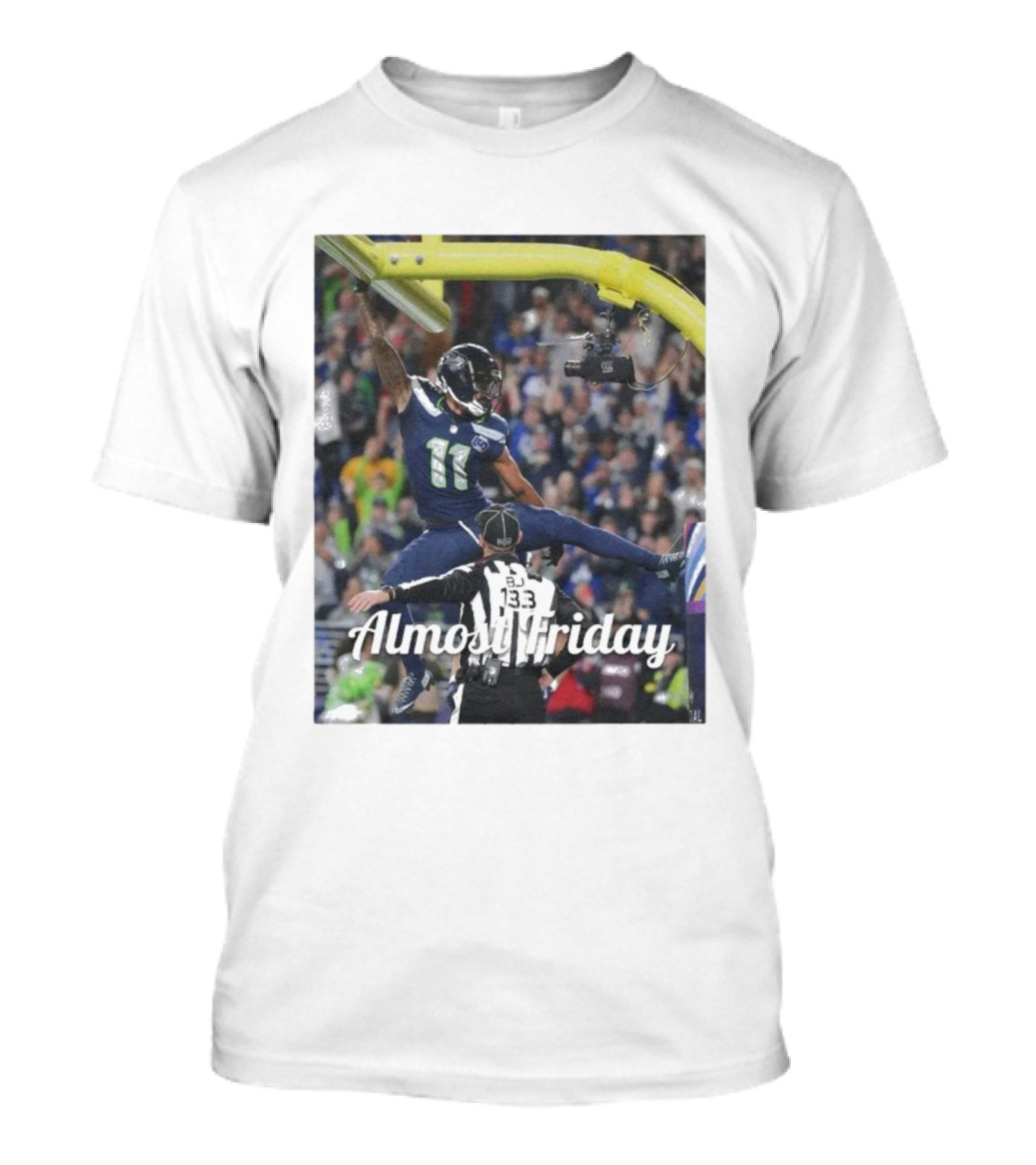 Almost Friday Jaxon Smith-Njigba Touchdown Celebration Seahawks Football T-Shirt