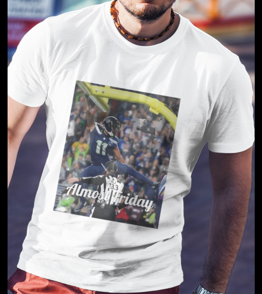 Almost Friday Jaxon Smith-Njigba Touchdown Celebration Seahawks Football T-Shirt