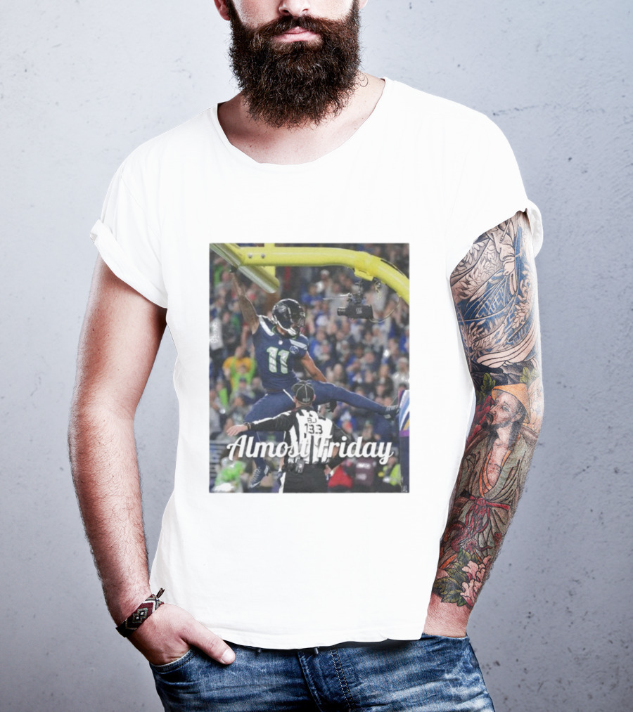 Almost Friday Jaxon Smith-Njigba Touchdown Celebration Seahawks Football T-Shirt
