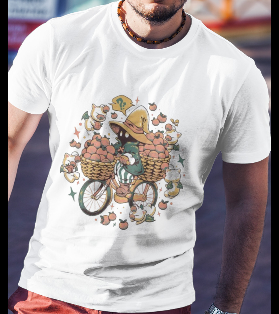 Eduardo Ely Side Quest Side Hustle Vivi Ornitier And Moogles Peach Basket Adventure T-Shirt