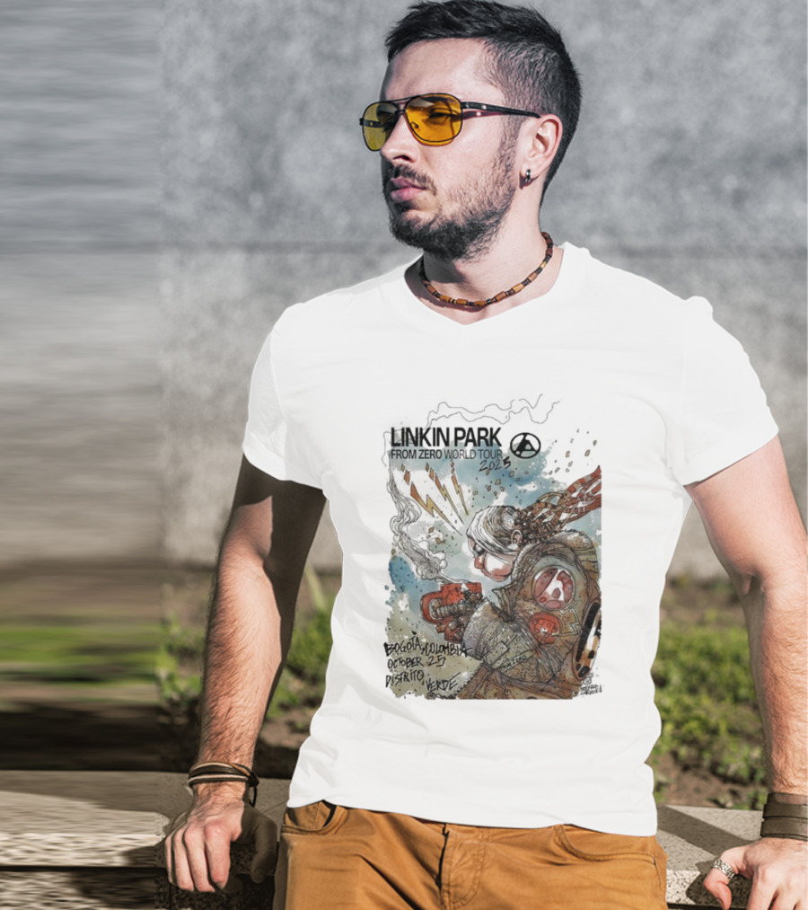 Linkin Park From Zero World Tour Bogota Colombia Distrito Verde October 25 2025 T-Shirt