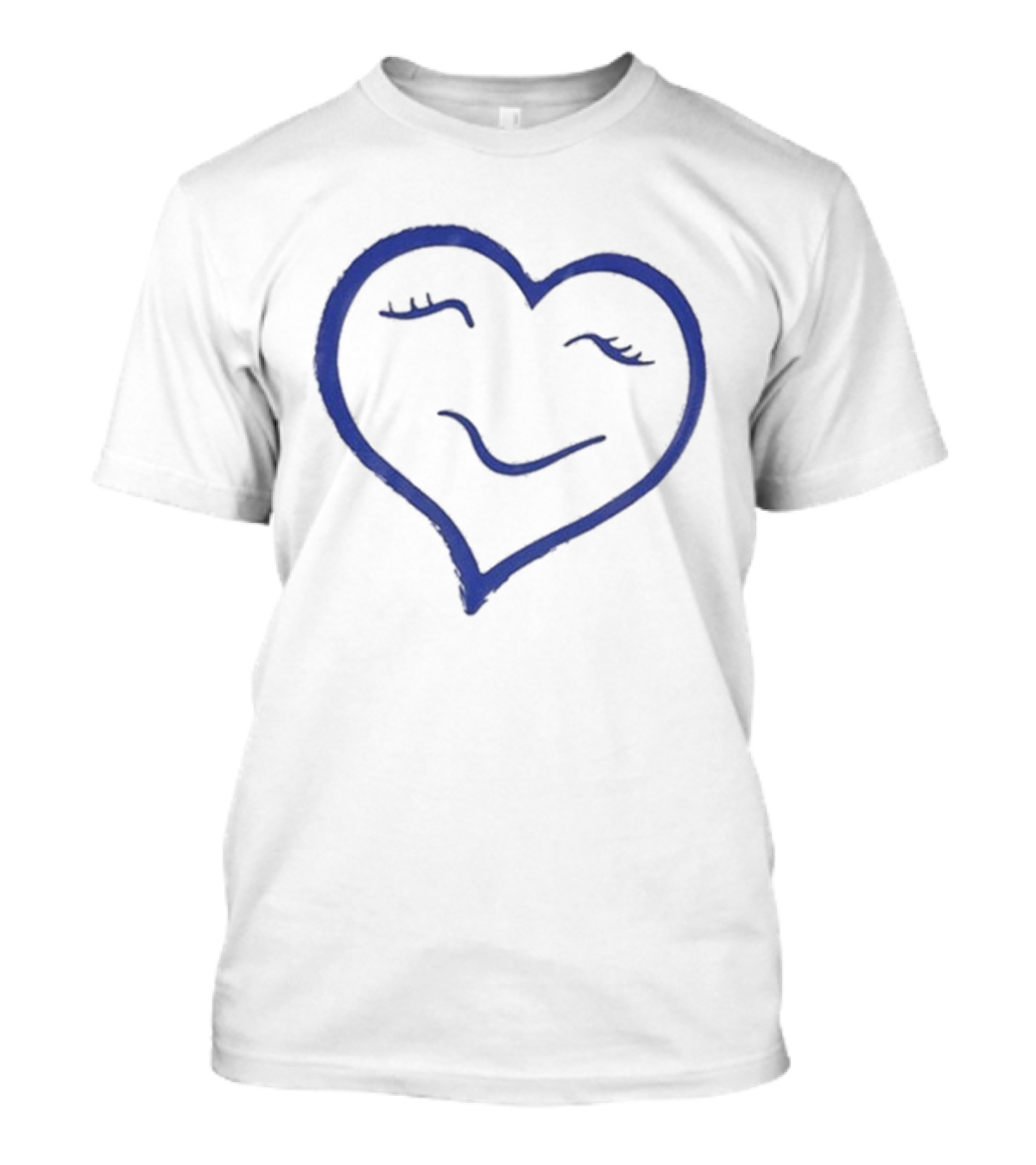 Shania Twain Foundation Heart Logo Blue Outline T-Shirt