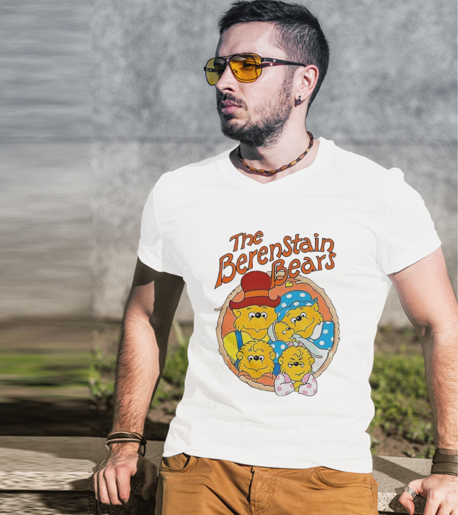 The Berenstain Bears Family Cartoon Nostalgia Vintage Style T-Shirt