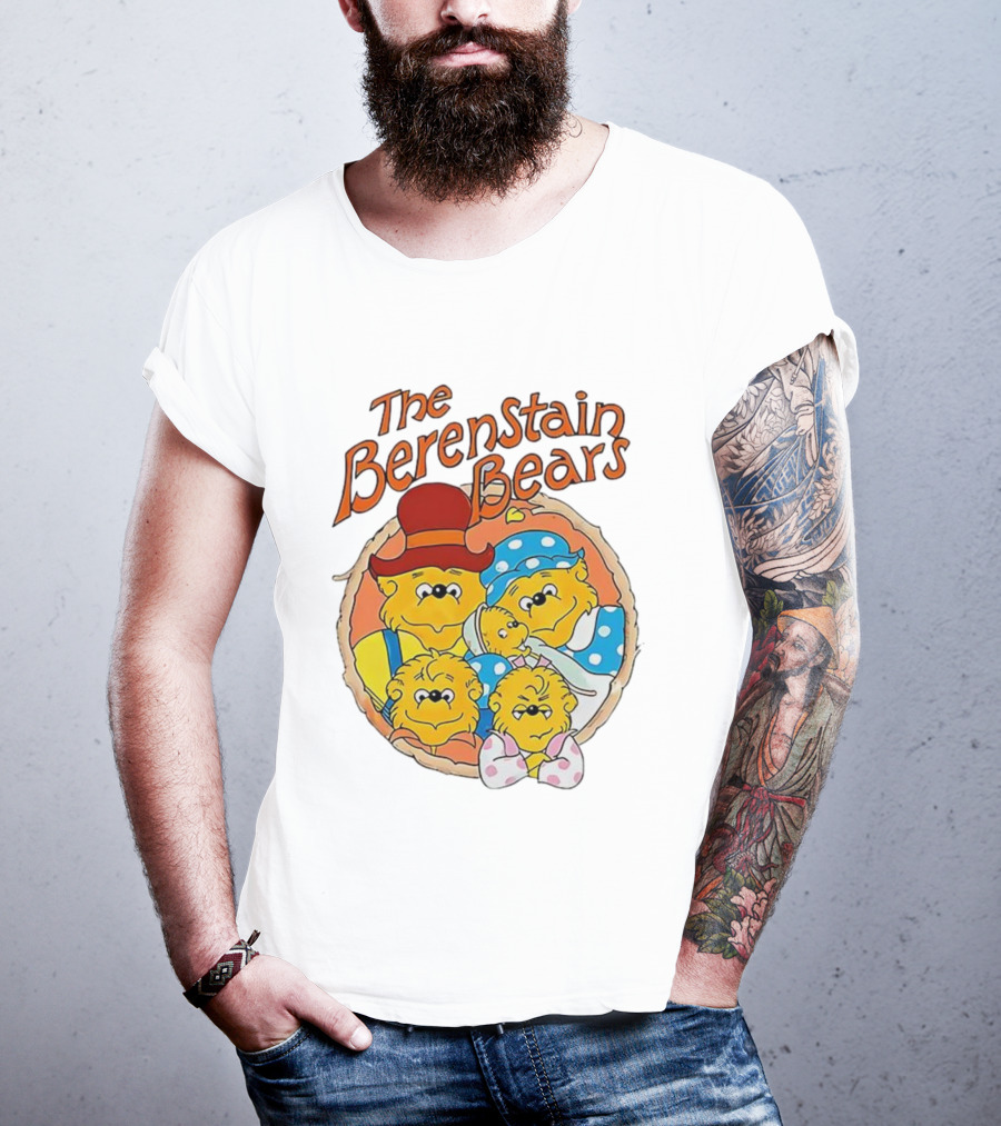 The Berenstain Bears Family Cartoon Nostalgia Vintage Style T-Shirt