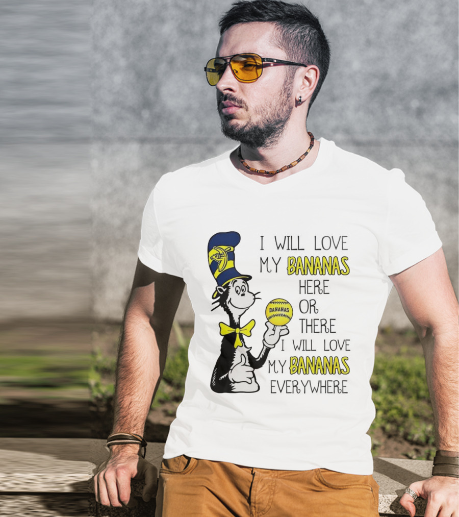 The Cat In The Hat Bananas Love My Bananas Everywhere T-Shirt