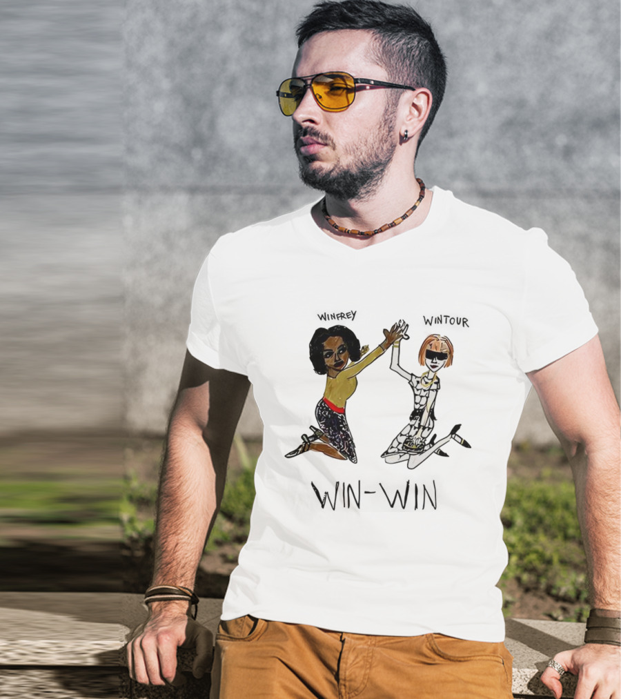 Winfrey Wintour High Five Fashion Icons T-Shirt