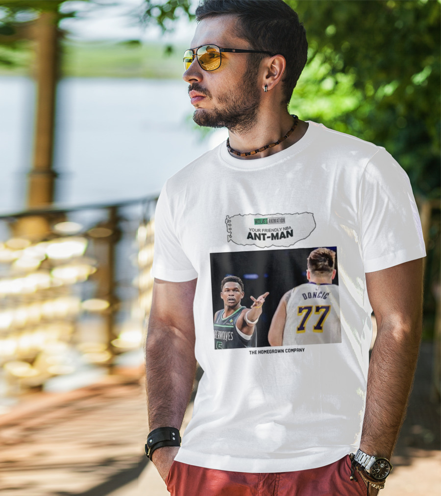 Wolves Animation Your Friendly NBA Ant-Man Dončić 77 T-Shirt