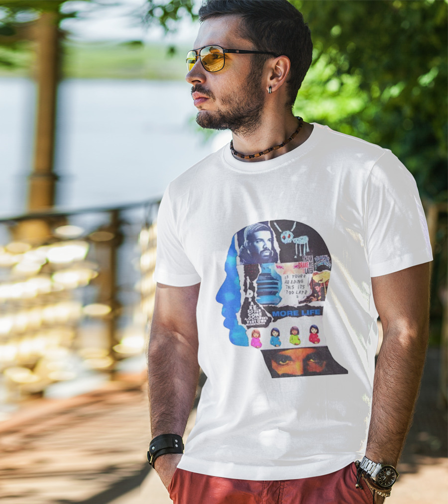 Drake Thank Me Later If You’re Reading This It’s Too Late More Life Collage T-Shirt