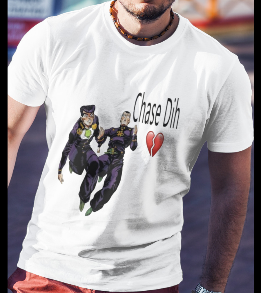 Jojo's Bizarre Adventure Chase Dih Heart Broken Iconic Characters Jump Action T-Shirt