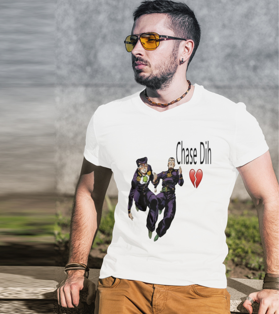 Jojo's Bizarre Adventure Chase Dih Heart Broken Iconic Characters Jump Action T-Shirt