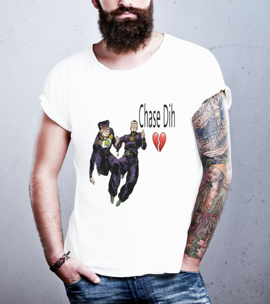 Jojo's Bizarre Adventure Chase Dih Heart Broken Iconic Characters Jump Action T-Shirt