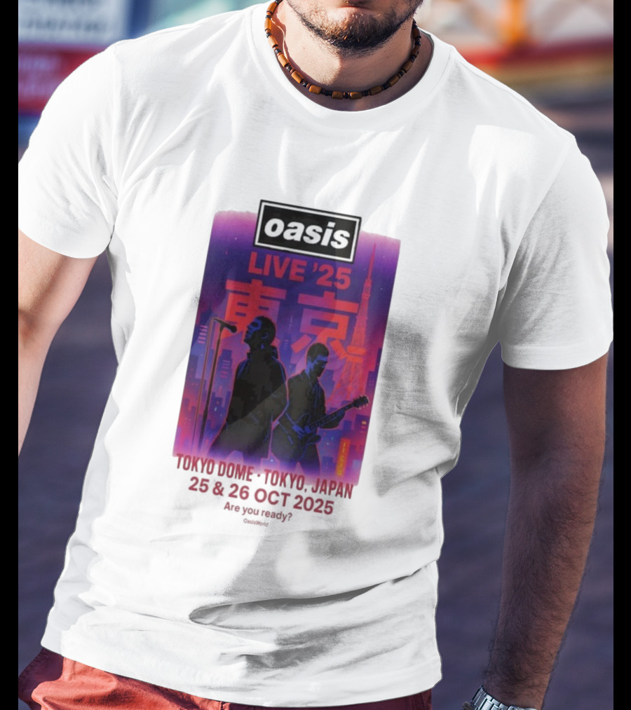 Oasis Live 2025 Tokyo Concert At Tokyo Dome October 25-26 Japan T-Shirt