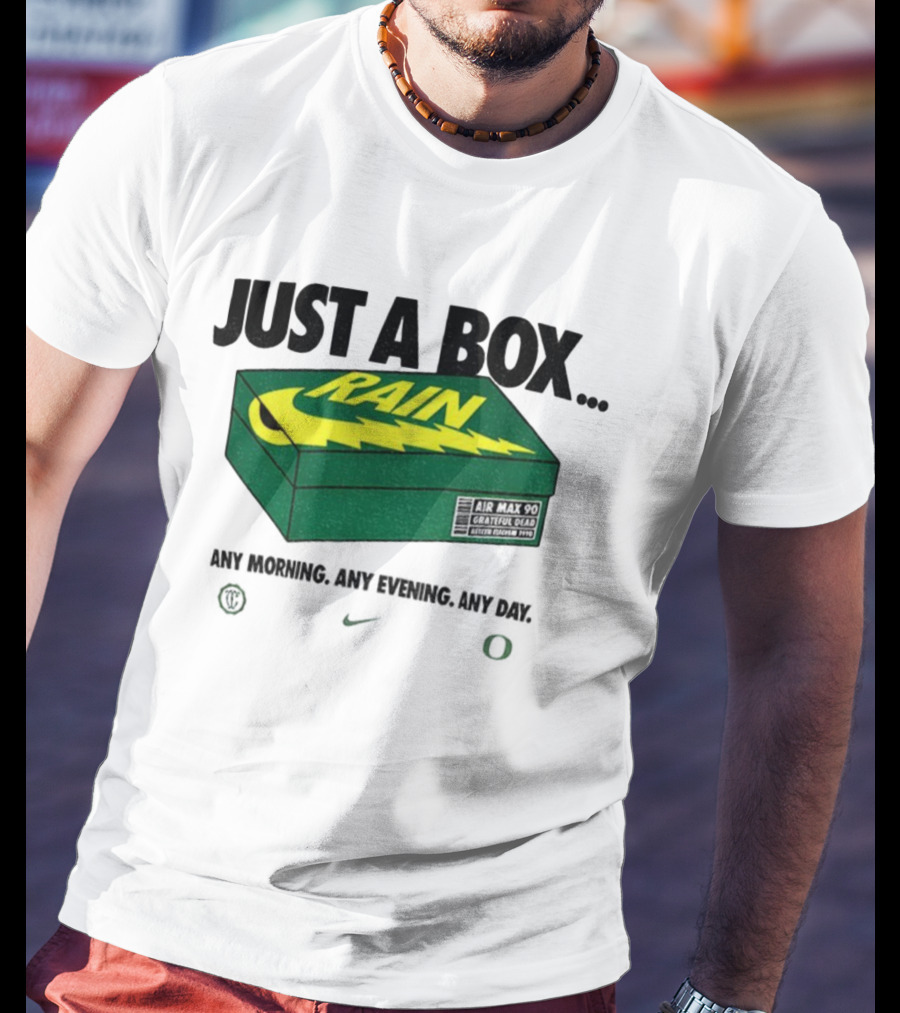 Just A Box Air Max 90 Grateful Dead Rain Box Of Rain T-Shirt