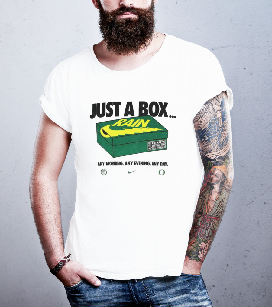 Just A Box Air Max 90 Grateful Dead Rain Box Of Rain T-Shirt