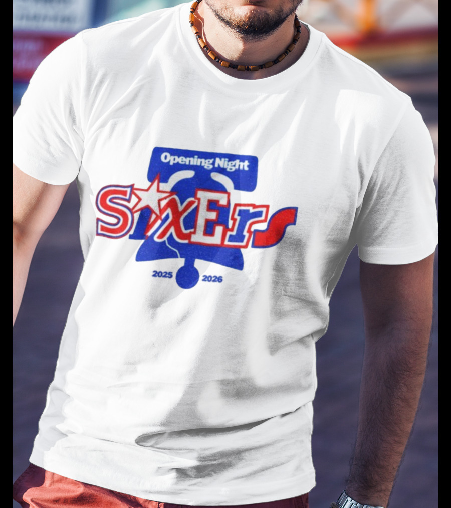 Philadelphia 76ers Opening Night Liberty Bell 2025 2026 T-Shirt