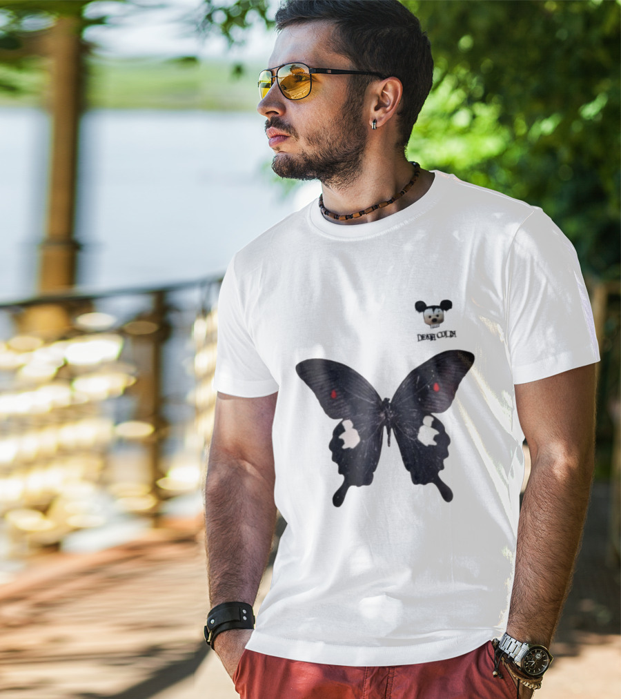 Cold Dead Butterfly Mouse Skull T-Shirt