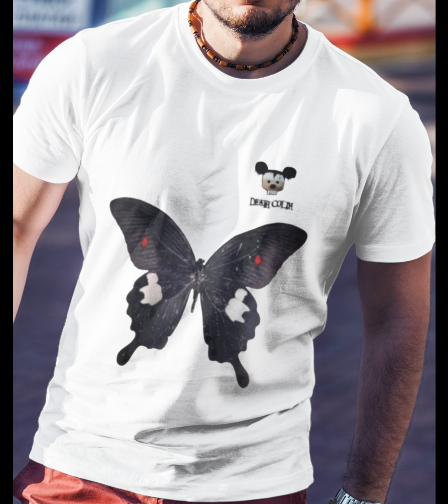 Cold Dead Butterfly Mouse Skull T-Shirt