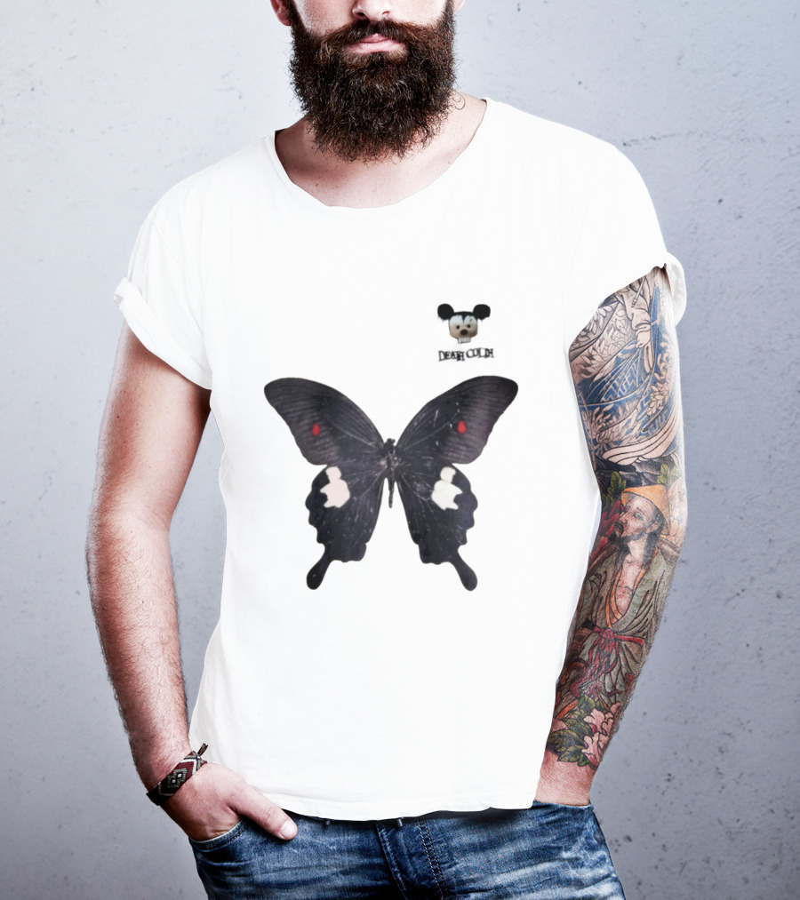 Cold Dead Butterfly Mouse Skull T-Shirt
