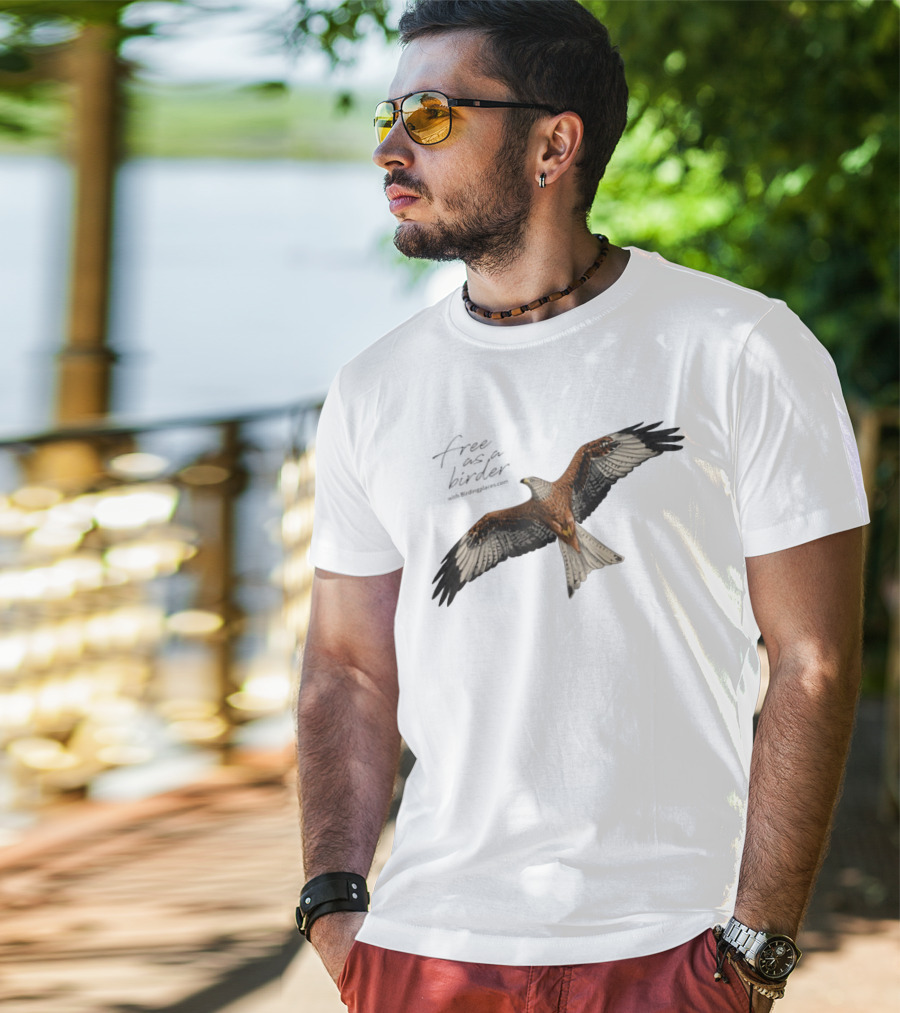 Eagle Free As A Birder Majestic Flight T-Shirt