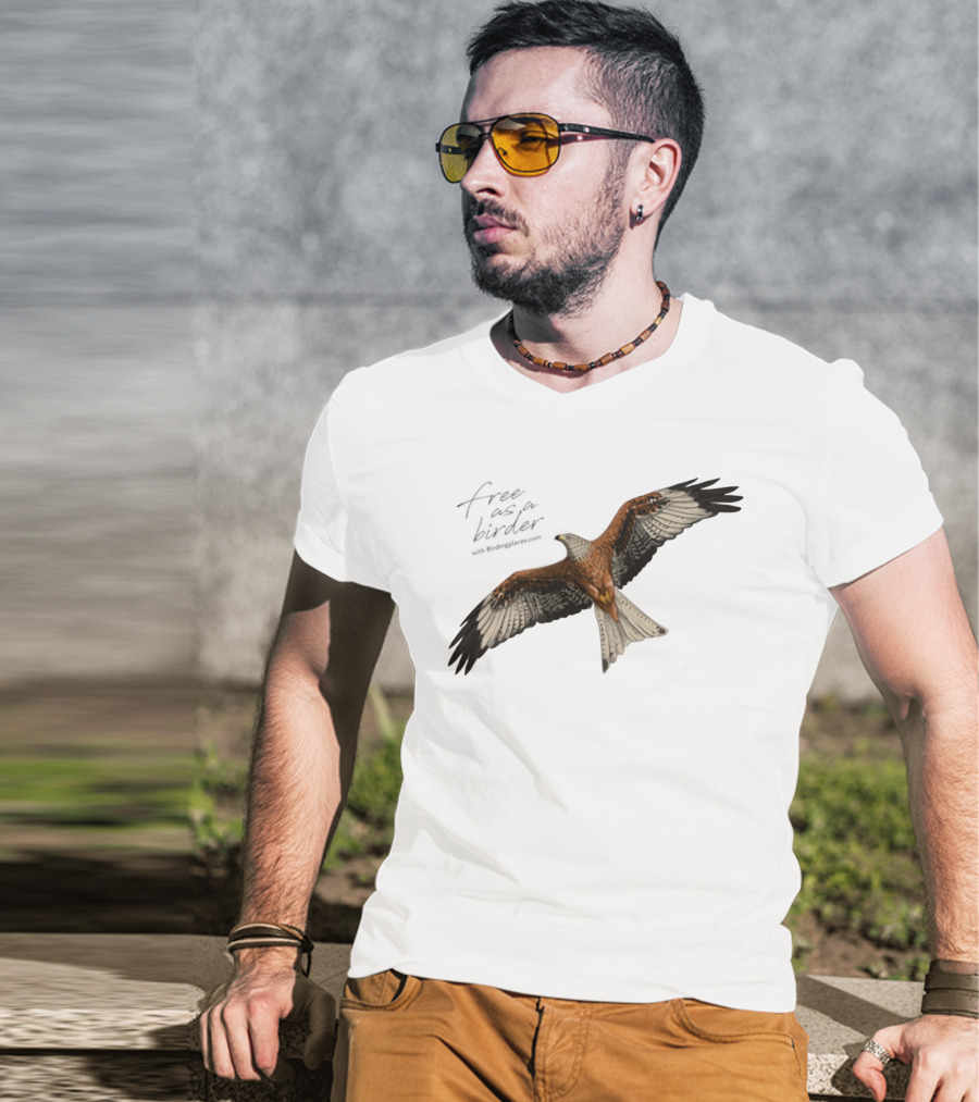 Eagle Free As A Birder Majestic Flight T-Shirt