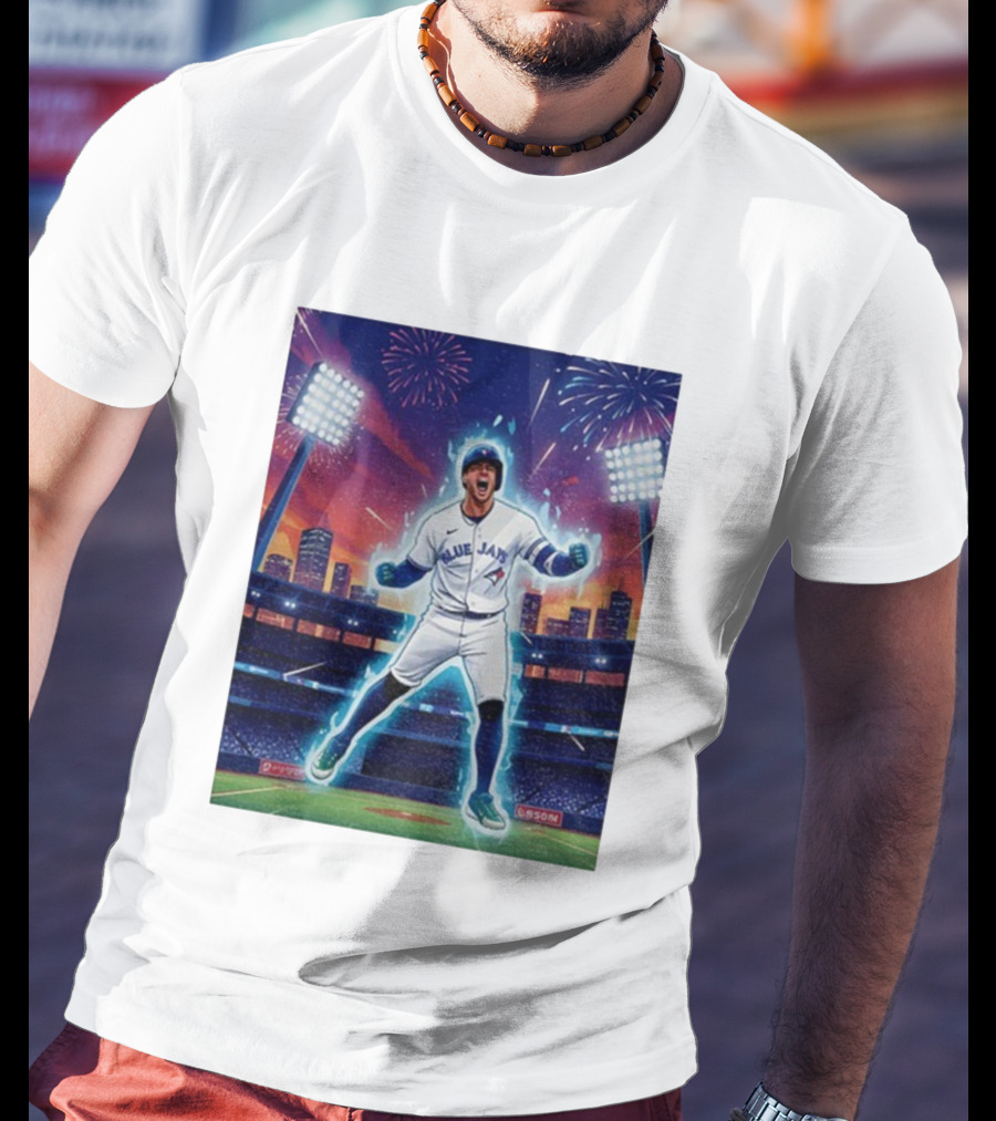 George Springer Blue Jays Fireworks Stadium Celebration Springer Dinger T-Shirt